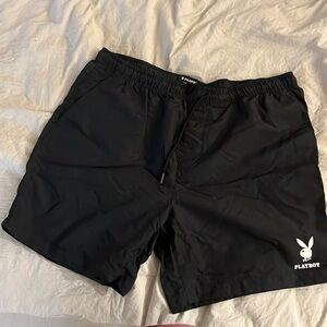 Playboy Swim Trunks Black. XL